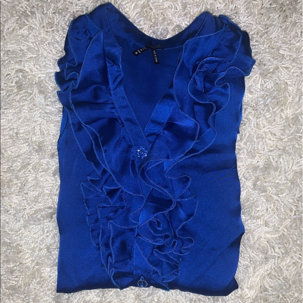 Silky Ruffle Blouse - Picture 4 of 5